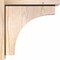 Ekena Millwork Huntington Smooth Corbel w/Backplate, Douglas Fir, 5 1/2"W x 14"D x 14"H COR06X14X14HUN01SDF - alternate 2